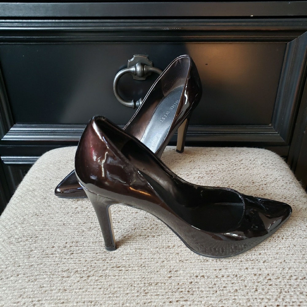 Chocolate Brown Patent Leather Pump